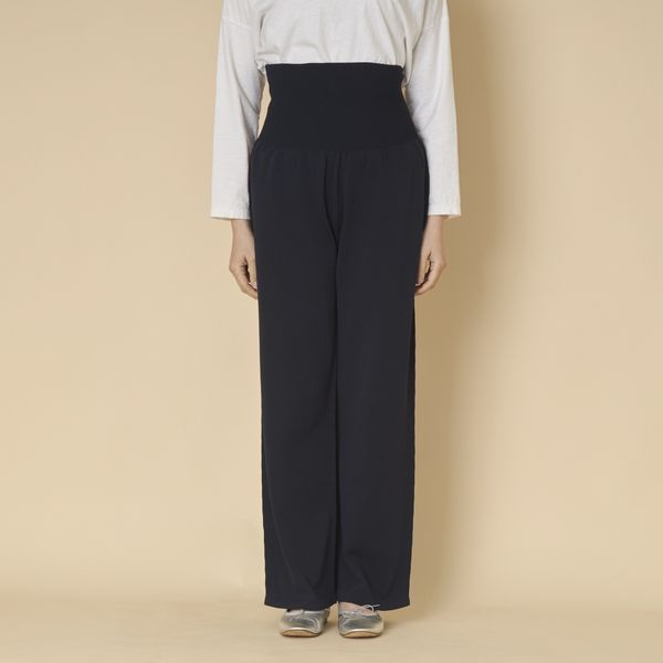 SAIFUKU/のびるニットパンツ ワイドタイプ